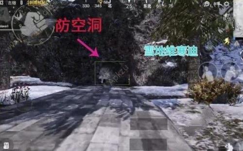 和平精英雪地壁虎侠位置