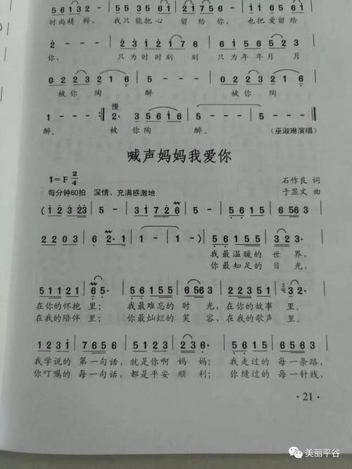 母爱的歌词和赏析