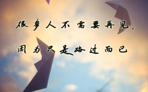 最怕你寂寞感悟语