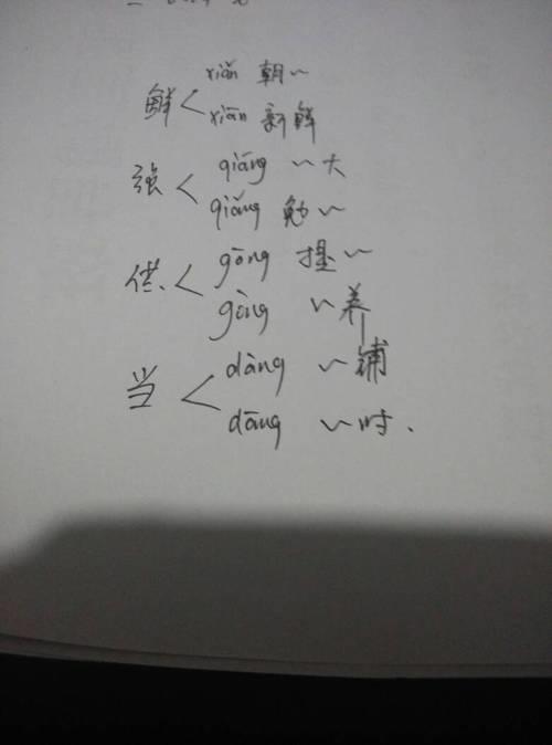 供上的读音