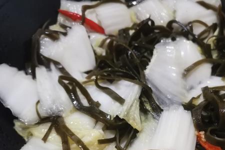 白菜炒海带正宗做法