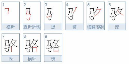 骆有什么组词