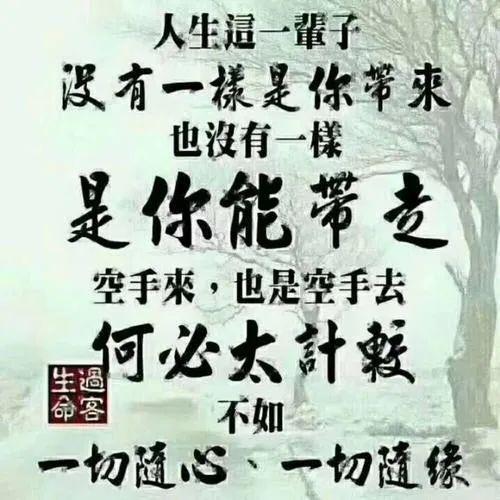 一切随缘经典语录