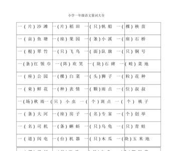 一啥斗笠量词