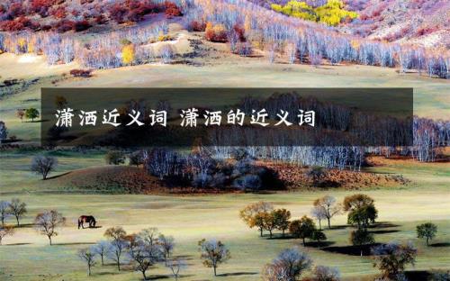泼洒的近义词
