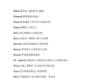 正确英文名字的写法