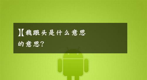 栽了是什么意思