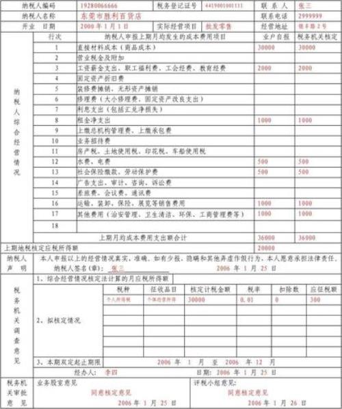 定额申报是什么意思