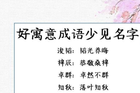 带潘的成语寓意好的