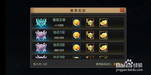 手游宗师赛季结束掉什么段位