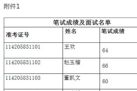 笔试合格成绩是什么意思