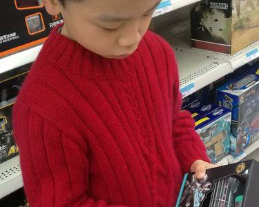 7岁儿童毛衣整体编织得起多少针