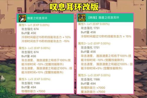 叹息耳环和无色耳环对比