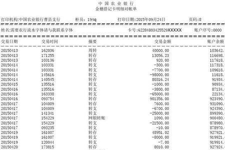 农业银行怎样只查询收入明细