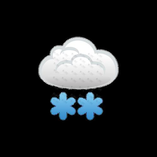 天气预报的下雪符号是怎么样的