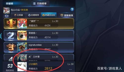 王者最高战力怎么查询