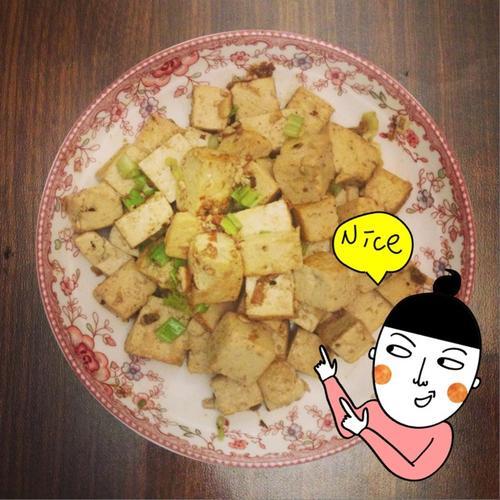 香葱炒豆腐的做法