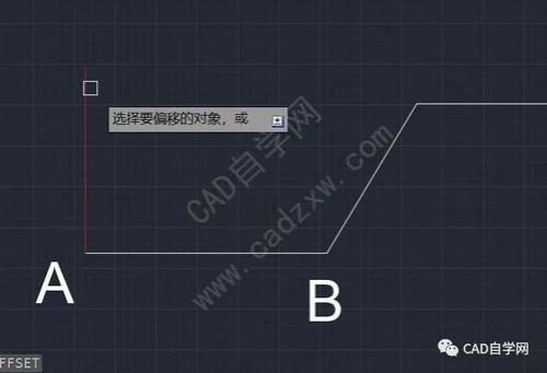 cad偏移后原线不见了