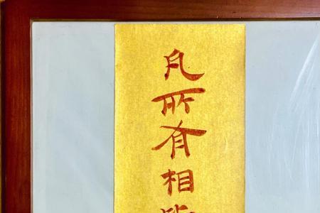 凡所有相皆是虚妄全句