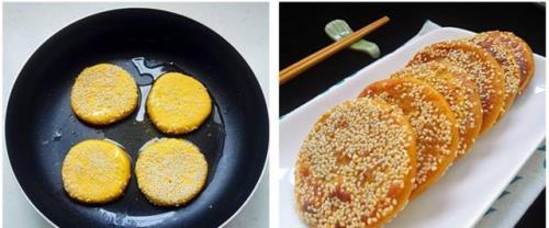 涩的柿子加面做成饼还涩吗