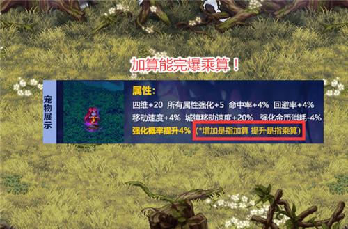 普雷宠物增幅概率加了多少