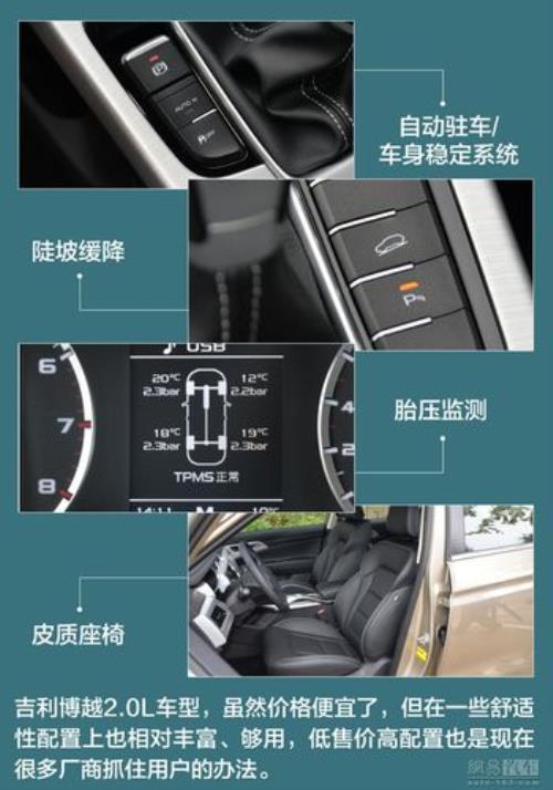 吉利博越起步和停车步骤