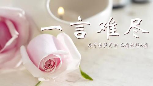 一言难尽原唱