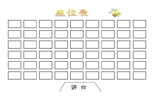 座次图和座位图区别