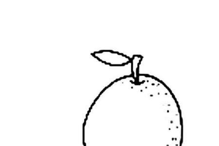 剥柚子简笔画