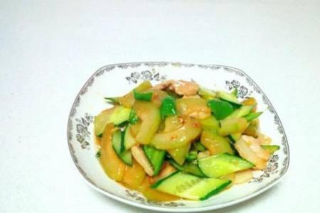 菜瓜炒肉的家常做法