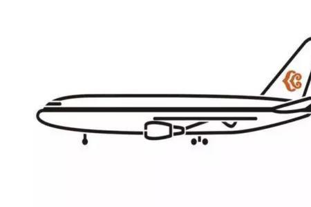 荷兰波音747飞机简笔画