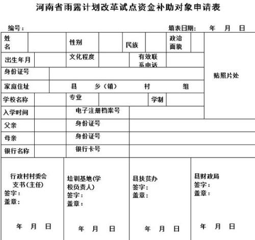 雨露计划申请流程是怎样的