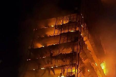高层有连廊的房着火了怎么办