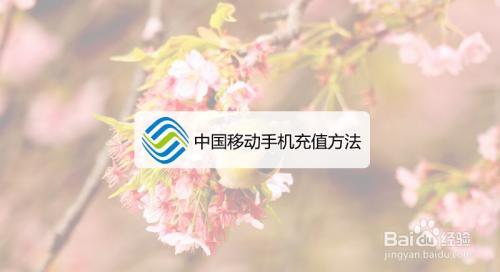 移动怎么充小额话费