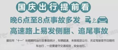 国庆高速超速几天通知