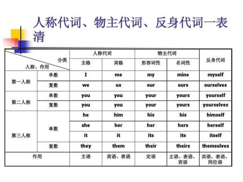 she的物主代词形式