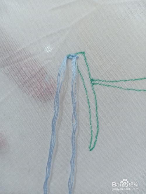 直针绣扭转怎么绣