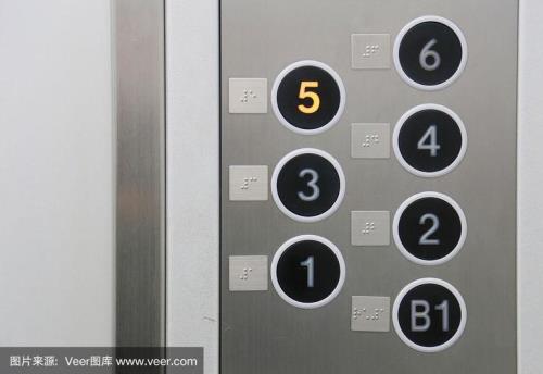 电梯按钮面板歪斜