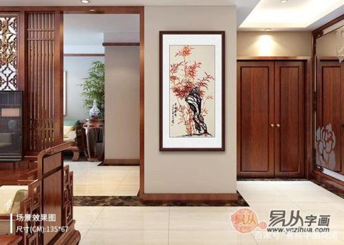 入户门玄关挂画比例