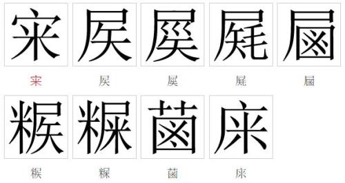 屎字能拆出多少汉字