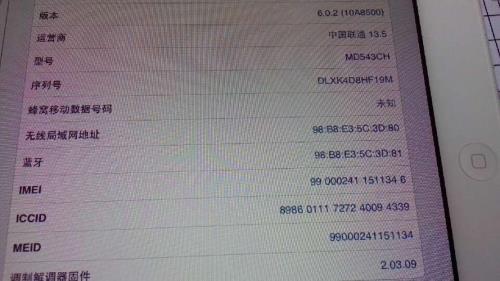 ipad序列号p开头