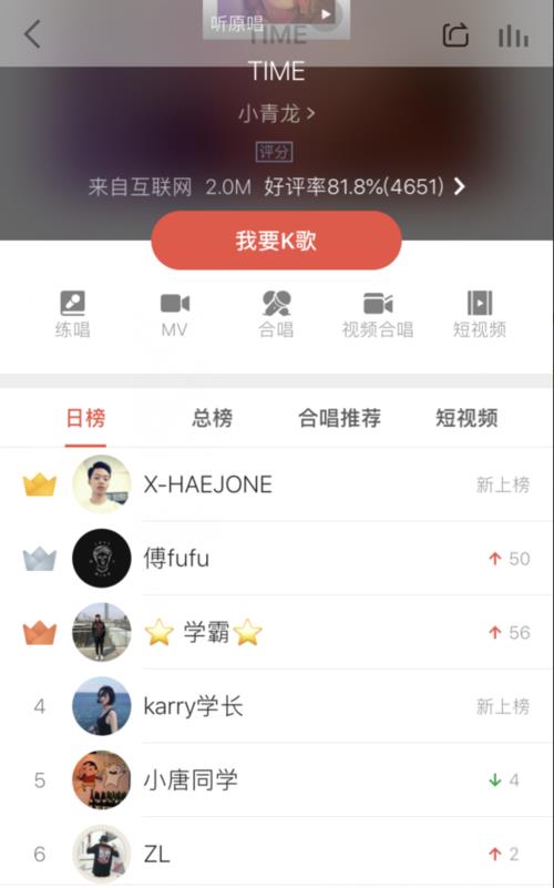 全民k歌里面的s是代表什么