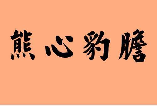 胆什么心什么