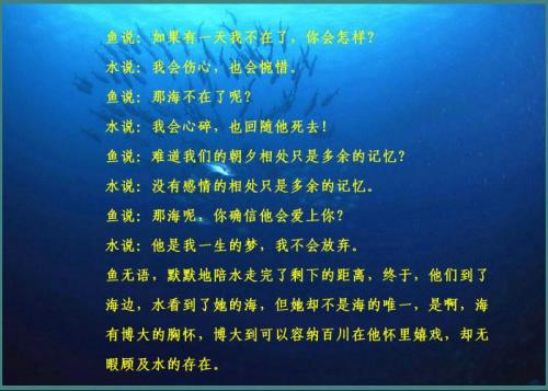 鱼儿和水是什么关系
