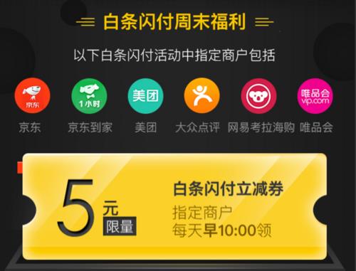 京东闪付白条怎么收手续费