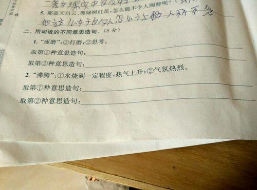 用多个意思相同的词语造句