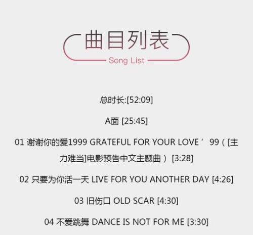 1999年的流行歌曲有那些