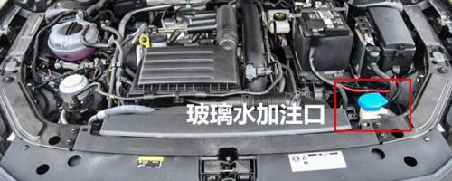 汽车哪个图标是加玻璃水的
