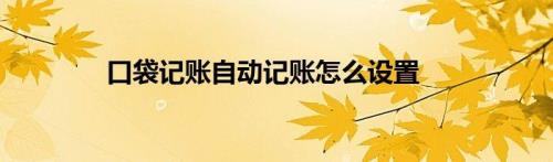 口袋记账数据怎么找回