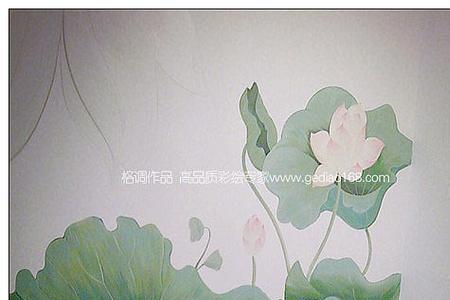 画荷花墙绘要用到哪些颜色